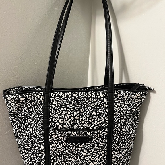 Vera Bradley Cat Camo Handbags - Black & white Vera Bradley Camocat Patterned Tote Bag